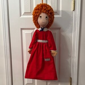 Vintage Applause Little Orphan Annie Cloth Doll Hanging Zippered Pajama Bag 1982